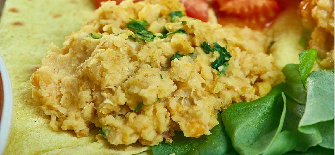 Buticha - Ethiopian Chickpea Flour Salad